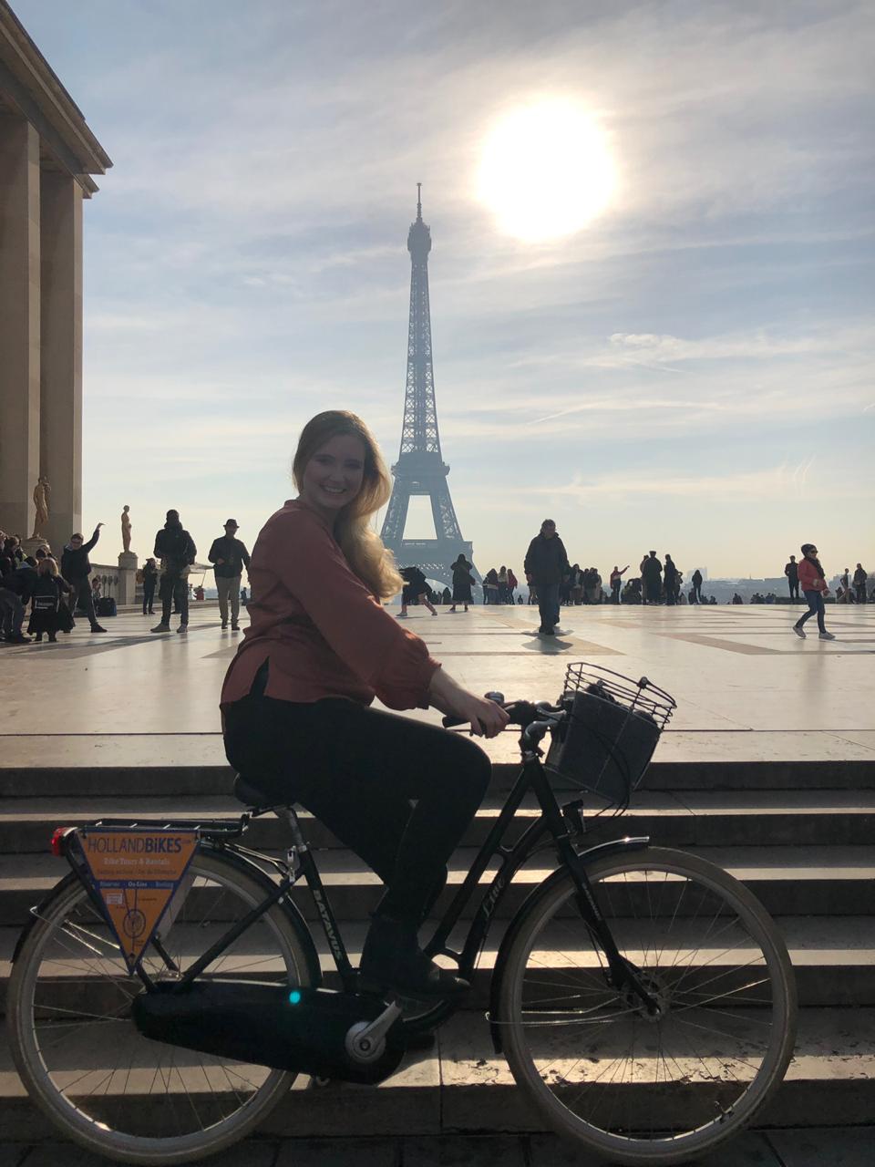 Eiffeltoren en fiets