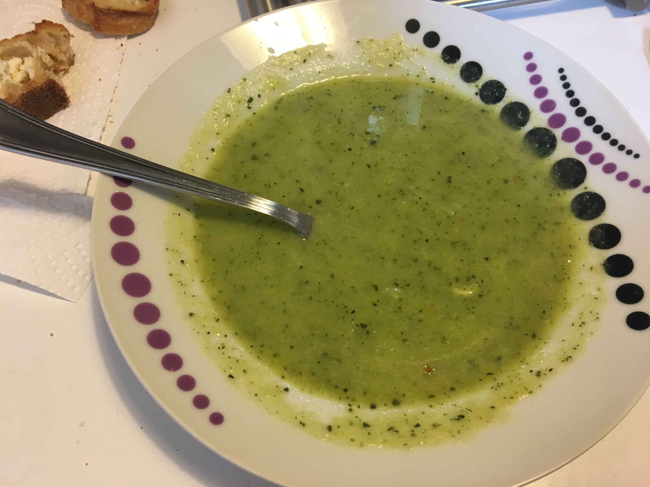 Broccoli-courgettesoep